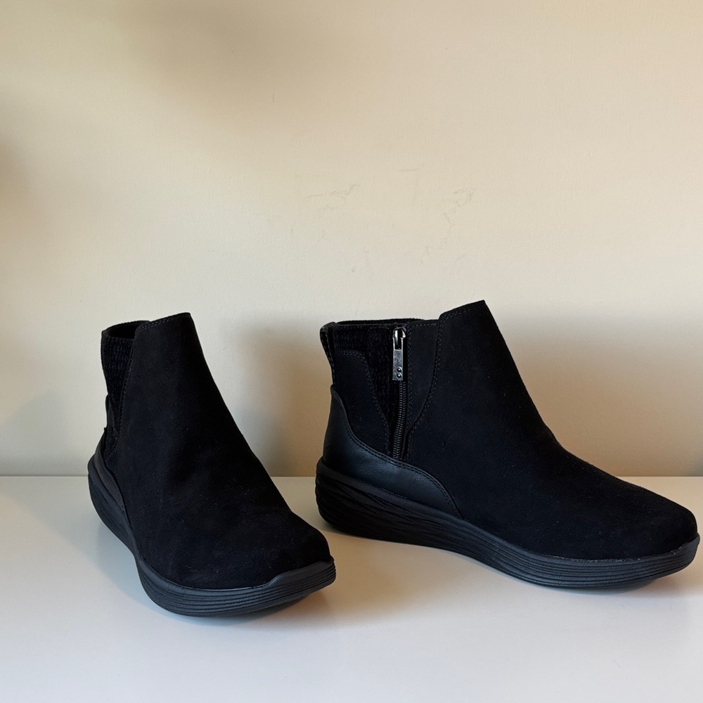 Ryka Women's Noelle Next Black Ankle Booties Size 9W (Wide) EUC
